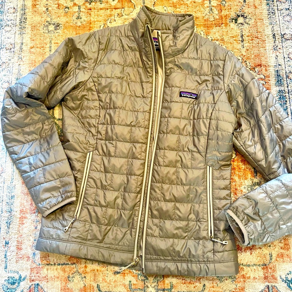 Patagonia feather grey nano puff jacket